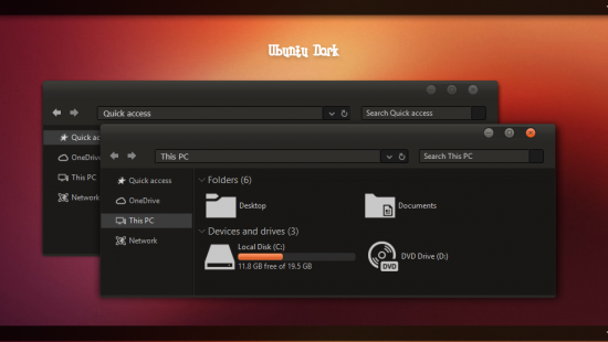 Ubuntu Dark/Light - Скриншот #1