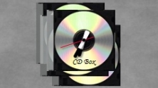 Часы в виде стопки CD-дисков