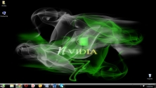 Темная тема для Windows 7 в стиле видеокарты NVidia