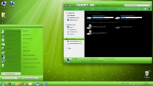 Зеленая тема в стиле Mac OS