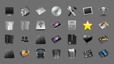 Свежий пакет иконок в стиле Mac OS